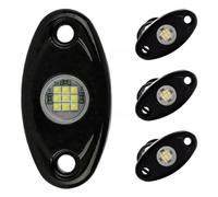 Warmhm 4pcs LED Underbody Light Set 12v, Aluminium Alloy PC