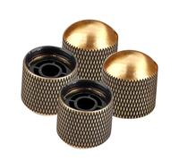 Warmhm 4pcs Metal Guitar Volume Knob Control Knob Bass Accessories for Electric Guitar Replacement Tuning Buttons