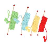 Warmhm 4pcs Mini Knitted Sweater Doll House Accessories Scale Knitting Sweater Ornaments Scene Ornament