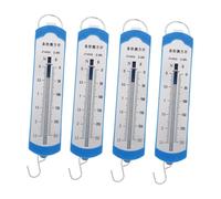 Warmhm 4pcs Plastic Spring Scale with Ranges Portable Spring Dynamometer for Student Physics Experiments Clear Scale Markings for Teaching Demonstrations and Force Measurement