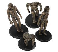 Warmhm 4pcs Primitive Human Models Educational for Realistic Plastic Prehistoric Man Figures for Classroom Teaching and Home Learning People for History Lessons