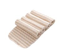 Warmhm 4pcs Reusable Infant Cloth Diaper Liners Leak-Resistant Moisture Barrier, Organic Colored Cotton Material, 3-Layer Flat-fold Design Promoting Healthy Sleeping Habits for Babies