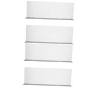 Warmhm 4pcs Right-angle Design Magnetic Shelf Dividers Stable Practical for Home Store Library Supermarket