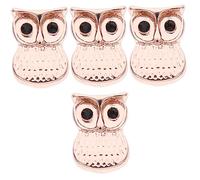 Warmhm 4pcs Silicone Watchband Charms Owl Decorative Ornaments for Smartwatch Straps Durable Fade Resistant for Silicone Bands Unique for Friends Family