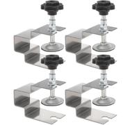 Warmhm 4pcs Stainless Steel Front Drawer Panel Clamp for Cabinet Installation with Stable Clamping and No Damage to Wood Panel, for Kitchen Cabinet Fixing and Woodworking Tasks