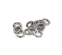 Warmhm 50 Pcs Zinc Alloy Fine Tooth Nuts Inner for Guitar Bass Socket Compatible Replacement Silver for Various Instruments