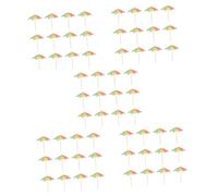 Warmhm 500pcs Drink Umbrellas for Summer Beach Cupcake Toppers Pool Party Cupcake Toppers Tropical Cocktail Decor for Appetizers
