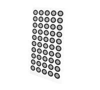 Warmhm 50pcs 3d Scanning Markers Reflective Dot Stickers for Scanner Reference Points High Reflection 0.15mm Thick Sturdy Tracking Dots for Optical Tracking and Positioning