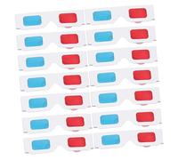 Warmhm 50pcs Anaglyph Cardboard Glasses for Movies and Videos Lightweight Red Blue Glasses Durable for Adults and Portable and Stylish Visual Experience