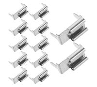 Warmhm 50pcs Metal Alloy Automotive Mini Fuse Holder Clips for Car Audio, Fast Blow Inline Fuse Holder Kit Suitable for DIY Electronics and Vehicle Electrical Installation