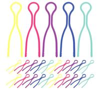 Warmhm 50pcs Sewing Bobbin Clips Plastic Bobbin Clips Preventing Thread Tangles and Loose Ends for Novice and Experienced Sewers Random Color
