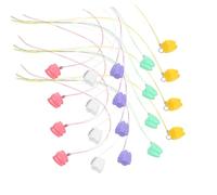 Warmhm 50pcs Tooth Keepsake Boxes with Secure Closure Plastic Tooth Holders for Memory Preservation and School Party Favors