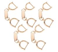 Warmhm 5Pcs Adjustable Small Light Gold Chain Decorative Buckles for Clothes Pants Skirts Waist Belts DIY Shoe Chain Garment and Bag Accessories