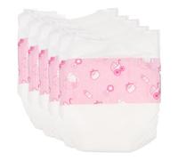 Warmhm 5pcs Baby Doll Nappies : Diapers Accessories Set for 12In Reborn Dolls - Realistic Underwear Clothing Kit for 12 Inch Girl Role Play & Changing Bag