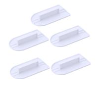 Warmhm 5pcs Cake Fondant Smoother with Handle Premium Plastic Icing Spatulas for Shaping and Smoothing Rolled Fondant Corner and Edge Tools for DIY Pastry Decorating at Home
