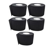 Warmhm 5pcs Disposable Barber Neck Strips Hairdressing Protective Paper Collars for Haircut and Hair Colouring, Stretchy and Disposable Neck Bands Suitable for Men and Women in Salon Hair