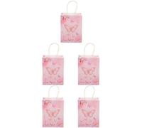 Warmhm 5pcs Fairy Party Bags Paper Bag Set with Handles Made of Delicate Paper Easy to Carry for Weddings and Holidays
