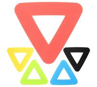 Warmhm 5pcs Triangle Flat Spot Markers for Sports Training, Lightweight Tpe Floor Marking Dots, Easy Placement Soccer Exercise Cones for Precision Drills and Sports Game Markers