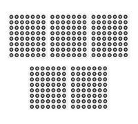 Warmhm 5sheets Scanning Dots for Scanner Accurate Reference Markers Dots Reflective Stickers Diffuse Reflection for Alignment Systems