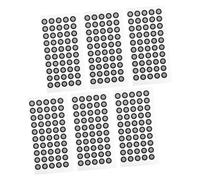 Warmhm 6 Sheets High Reflective Film Marker Points for Scanners Tear-resistant Lightweight Positioning Targets with Precise Measurement for Accurate Digital Scanning