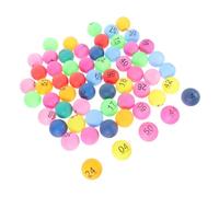 Warmhm 60PCS Game Balls to Printed Raffle Balls Lightweight Plastic for Party Lottery Kindergarten Business Opening
