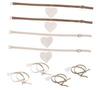 Warmhm 6Pair High Heel Shoe Straps with Buckle Invisible Slip Fake Leather Shoelace Belts for Secure Fit Soft Comfortable Design Preventing Heel Dropping for Women