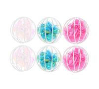Warmhm 6Pcs Cat Crinkle Balls Interactive Sound Cat for Indoor Cats and Durable Crinkle Safe and Engaging Play for Kittens and Adult Cats