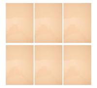 Warmhm 6Pcs Colored PVC Gel Light Filters Orange Sheets for Photography and Technical Light Wavelength Filtering, 0.4Mm