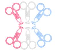 Warmhm 6pcs Contact Tweezers Remover Clips with White Pink Blue Holders for Hard Application and Removal Portable Eye Opener Tool for Care and Travel Use