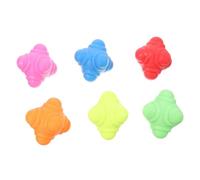 Warmhm 6pcs Hexagonal Tpr Reaction Training Ball for Football with Realistic and Bright Colour Design, Improves Footwork and Flexibility, Indoor Training Equipment for Women