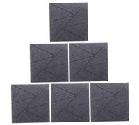 Warmhm 6pcs Panel Acoustic Ceiling Tile Sound Proofing Panel Noise Reduction for Music Gaming Rooms Wall Sound Absorbers