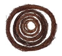 Warmhm 6pcs Rattan Wreath Frame for Home Decor Natural Vine Wreaths for Christmas and Wedding Decorations for Indoor and Outdoor Craft Projects