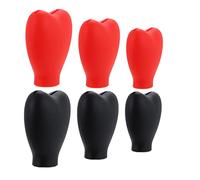 Warmhm 6Pcs Silicone Makeup Brush Covers Set Dustproof Protective Sleeves for Foundation Brushes for Travel and Storage Compatible Makeup