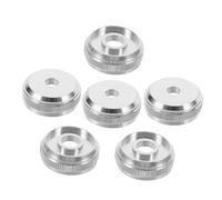 Warmhm 6pcs Small Nut Trumpet Valve Finger Buttons Screw Covers for Trumpet Valve Replacements Upper and Lower Cover Instrument Screws