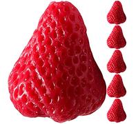 Warmhm 6pcs Strawberry Shaped Scented Candles Soy Wax Aromatherapy Candles for Home Decor Party Fragrance Tealight