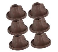 Warmhm 6pcs Volcano Model Shell for Science Experiments Volcano Eruptions Base Educational Toys for Boys and Girls