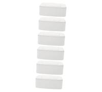 Warmhm 6pcs Wipes Dispenser Wipe Holder Sealing Lids for Small Tissue Case Refillable Container as Wet Tissue Storage Box for Bathroom Use