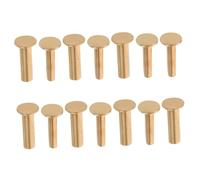 Warmhm 7 Pairs Copper Rivet Repair Kit for DIY Kitchen Handle Fastening Head Bolt Rivets for Stable Gourmet Cutlery Handle Fixing Easy Installation and Wide Compatibility