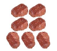 Warmhm 7pcs Fake Meat Props Set Artificial Beef Block Models Real Looking Fake Food Simulation