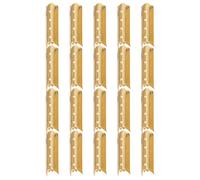 Warmhm 80pcs Metal Shoelace End Caps round Golden Crimp Tips for Laces