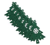 Warmhm 8pcs Christmas Cutlery Holders Felt Silverware Bags Festive Tree Design Tableware Covers for Holiday Dinner Party Decoration