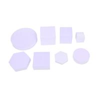 Warmhm 8pcs Geometric Photography Prop Set Solid Foam Cubes and Cylinders, Purple Stereo Cube Ornaments for Photo Shooting and Home Decoration