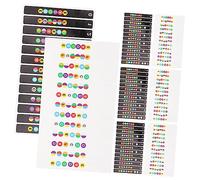 Warmhm 8pcs Guitar Note Stickers for Beginners Pvc Fretboard Markers Musical Instrument Stickers Clearly Show Name and Tone Easier to Learn Assorted Colours