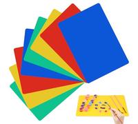 Warmhm 8Pcs Polymer Clay Cutting Board Mats 11.81 X 8.27 in Reusable Table Mats for Kids DIY Pottery Plastic Art Mat Set for Craft Projects