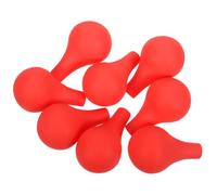 Warmhm 8Pcs Reusable Red Silicone Pipette Bulbs with Suction Ball, 10Ml Pipette Filler Bulb for Precision Liquid Handling in Chemistry and Medical Laboratories