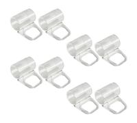 Warmhm 8Pcs Roller Blind Pull Handles, Plastic Clip-On Grip, 20mm Bottom Hem Bar, Window Shade Lifting Clips, Stable Support, White