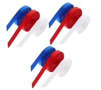 Warmhm 9 Rolls American Independence Day Decorative Ribbon Patriotic Craft Ribbon for Gift Wrapping Hair Accessories DIY Bows and Festival Decorations Meters Each