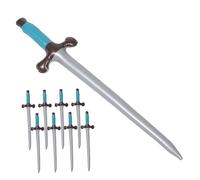 Warmhm 9pcs Inflatable Pirate Swords for PVC Safe Material Sword Easy to Inflate Role Play Props for Pirate Parties Halloween Costumes and Games