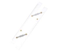 Warmhm Acrylic Marine Navigation Parallel Ruler with Precision Measurement and Parallel Ruler Structure, for Coastal Piloting and Marine Research, Sturdy Stainless Steel Drafting Tool