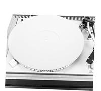 Warmhm Acrylic Record Mat Turntable Slipmat White Record Player Accessories Static Grounding Mat